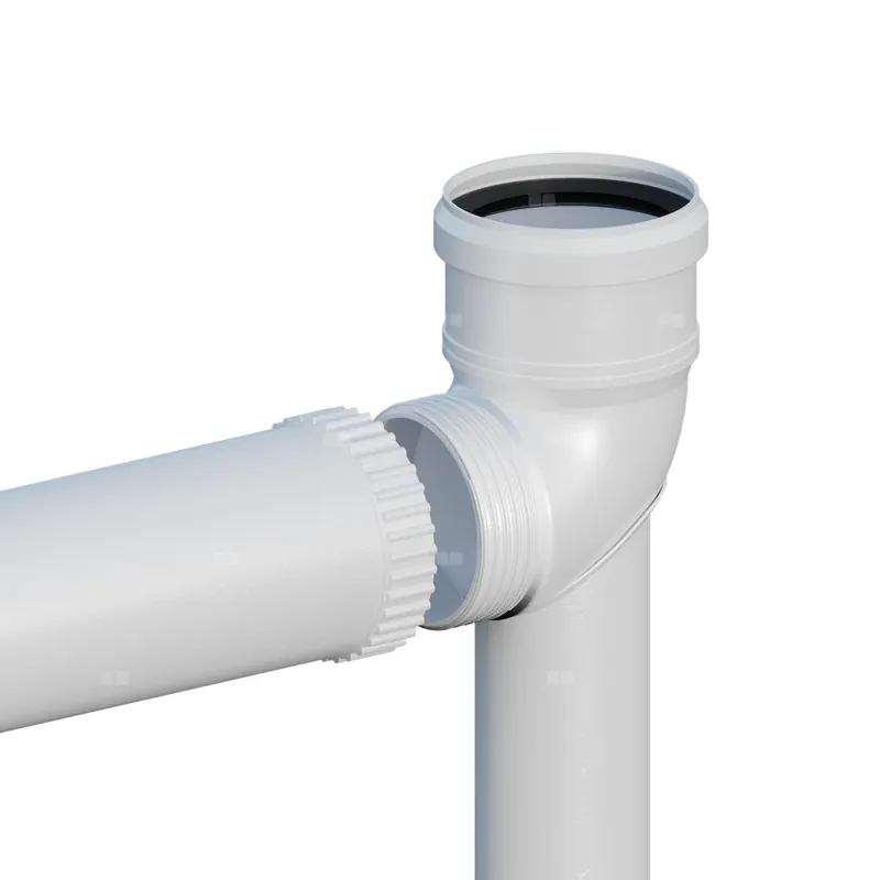 Kolano PP 87 st. skręcane DN80mm na podstawie z przedłużeniem L500mm z uszczelką [EPDM] Ostatnia szansa